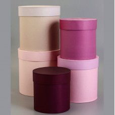 Коробки круглые "Лаванда", в ассортименте, размер и цена указаны в описании товара